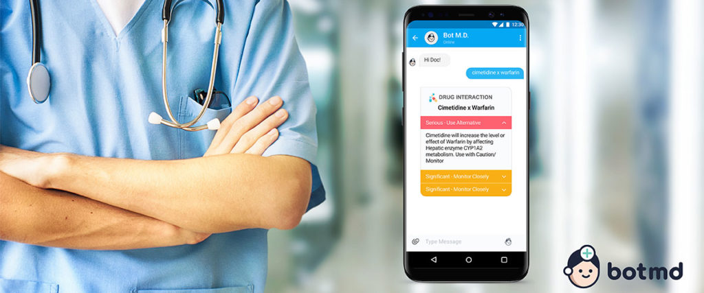 Bot M.D., an app for Doctors