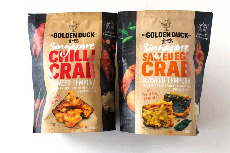The Golden Duck Chilli Crab Salted Egg Crab Snack Singapore