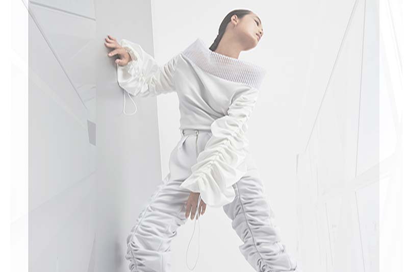 Tai Le Vietnam Fashion Designer Model in White