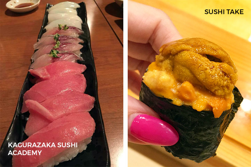 Guide to Tokyo Best Sushi Kagurazaka Sushi Academy Sushi Take