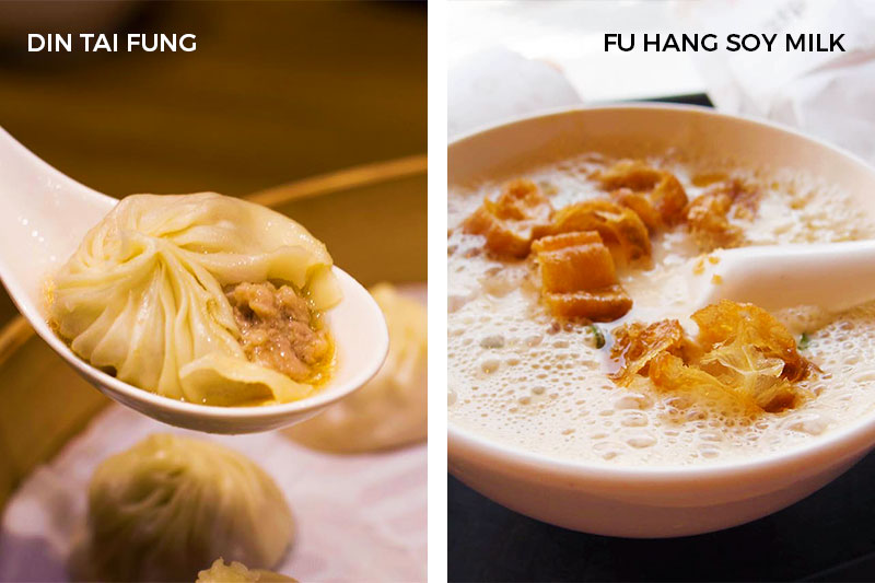 Taipei's Must-Try Local Bites Din Tai Fung Fu Hang Soy Milk