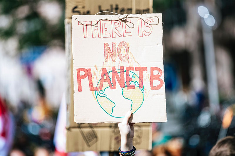 Earth Day Protest Sign