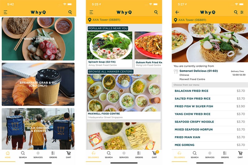 Singapore Food Delivery Whyq