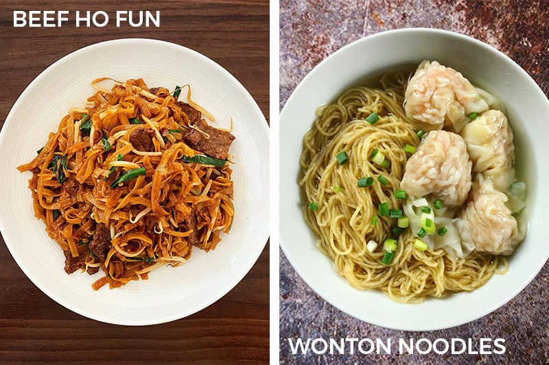Beef Ho Fun Wonton Noodles