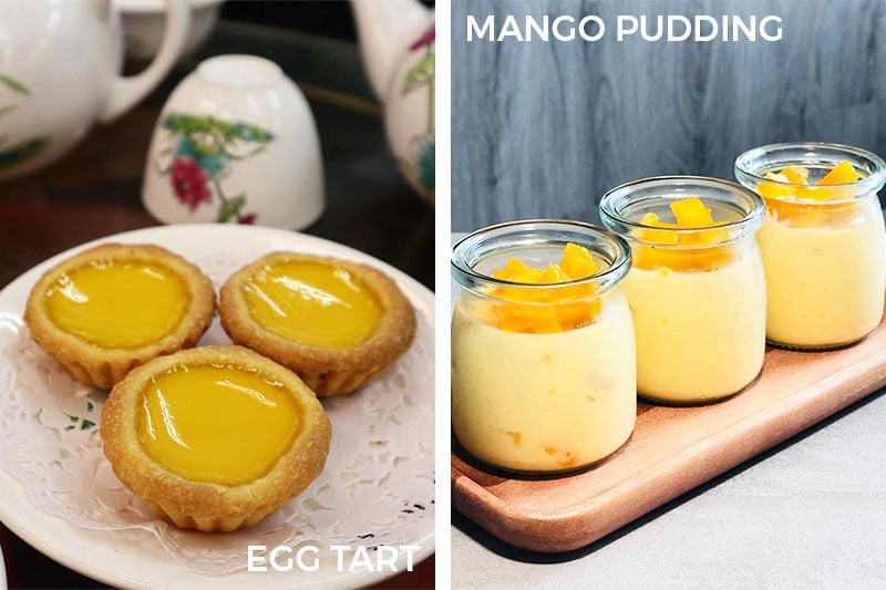 Egg Tart Mango Pudding