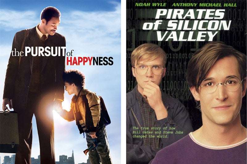 Best Movies for Entrepreneurs the Pursuit of Happyness Pirates of Silicon Valley