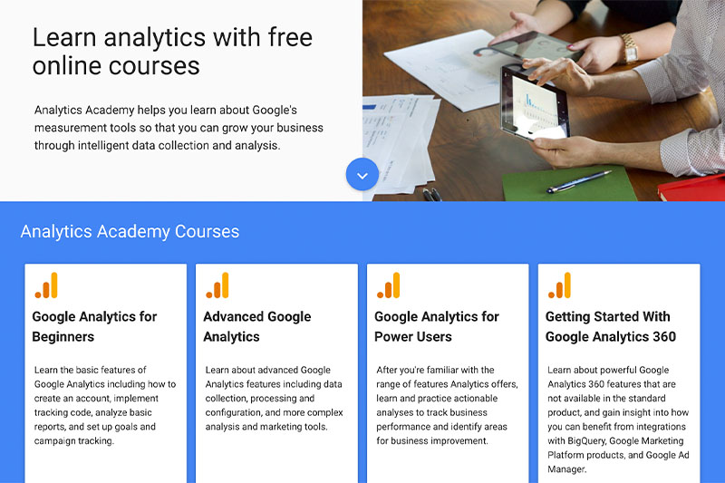 Digital Marketing Resources Google Analytics Academy