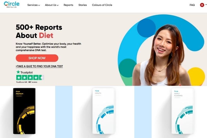 HONG KONG STARTUP CircleDNA products and webpage