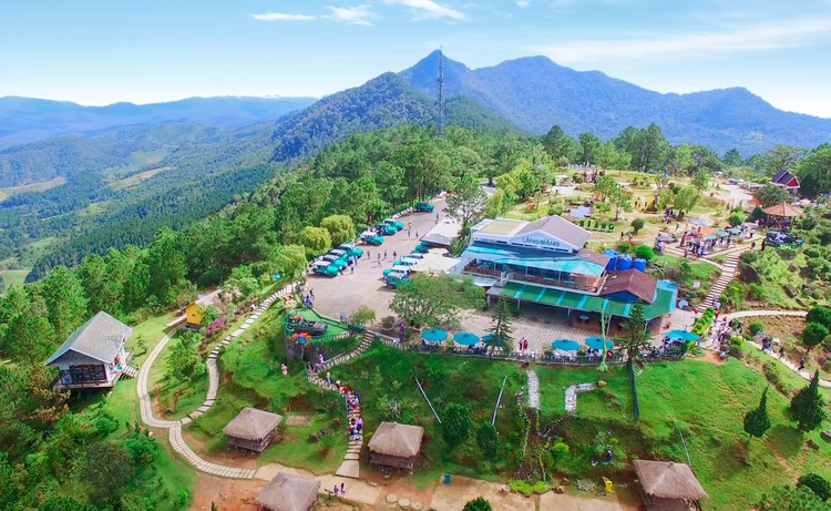 lang bang mountain hiking trails near saigon vietnam