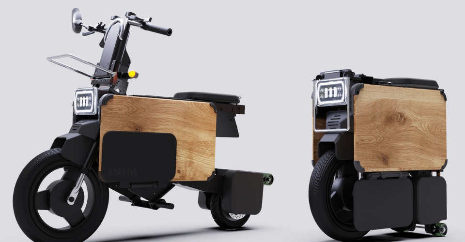 Japan’s ICOMA Develops Foldable Electric Motorcycle